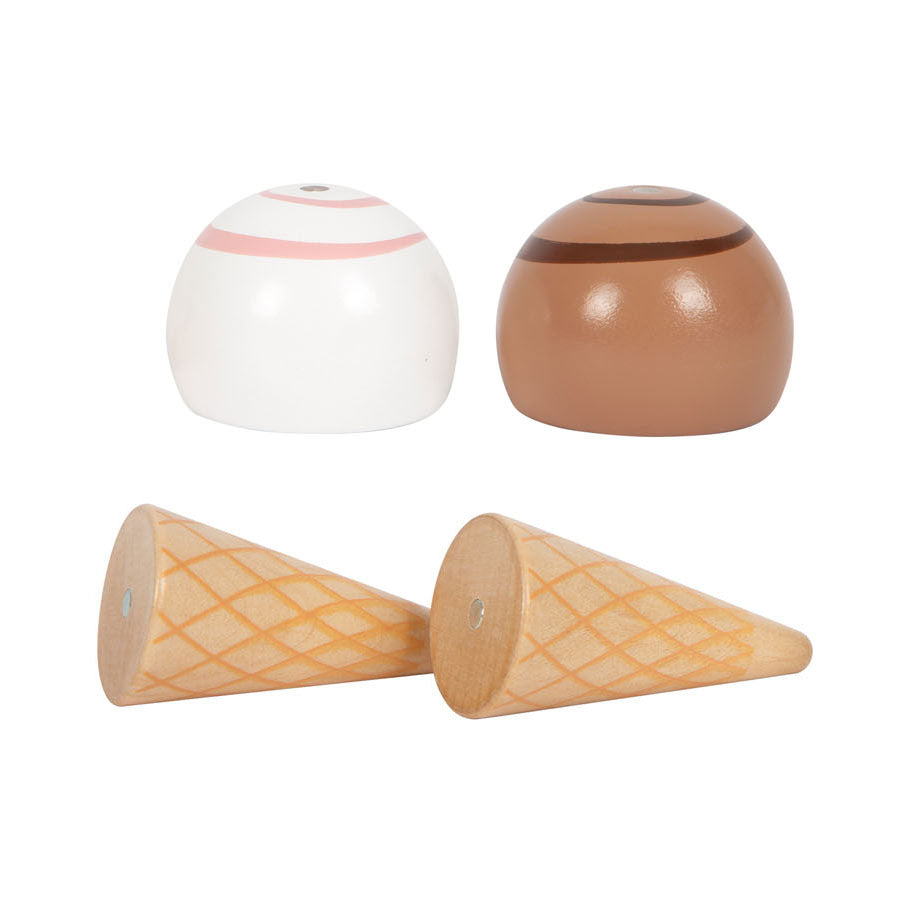 Small foot - houten compacte ijskraam fresh, 6dlg.