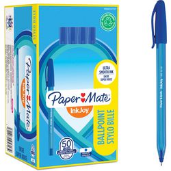 Paper mate inkjoy 100st-balpennen | medium punt (1,0 mm) | blauw | 50 stuks