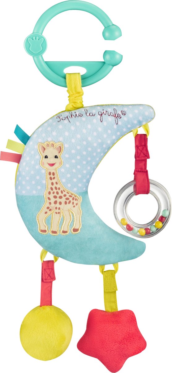 Sophie de giraf muziekmobiel - boxmobiel - muziekdoosje - babyspeelgoed - kraamcadeau - babyshower cadeau - 43x14.5x5.7 cm - vanaf 0 maanden
