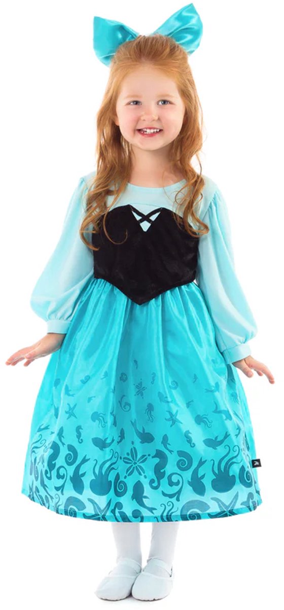 Little adventures - mermaid day - jurk met strik – maat 110-122
