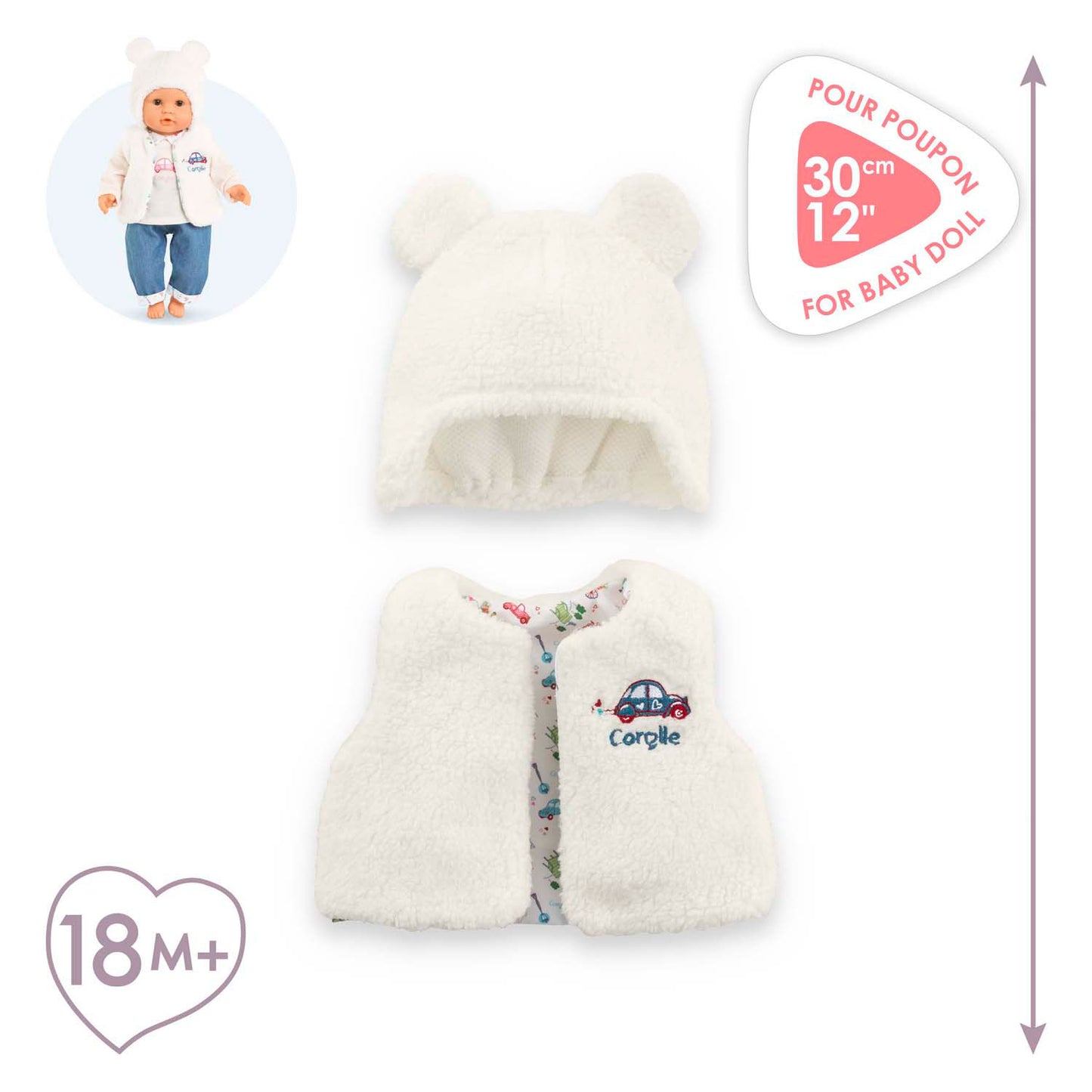 Corolle winterset voor babypop, 30cm