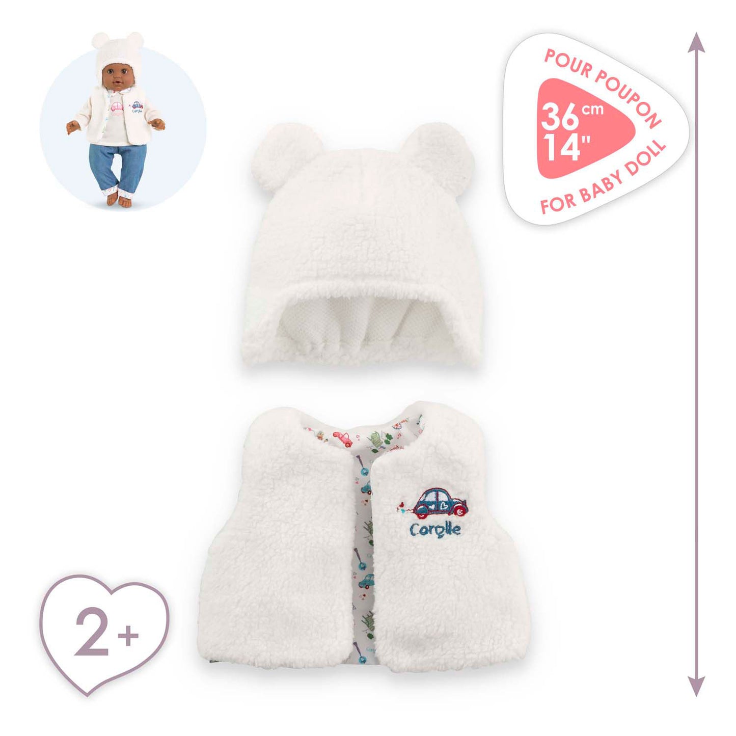 Corolle winterset voor babypop, 36cm
