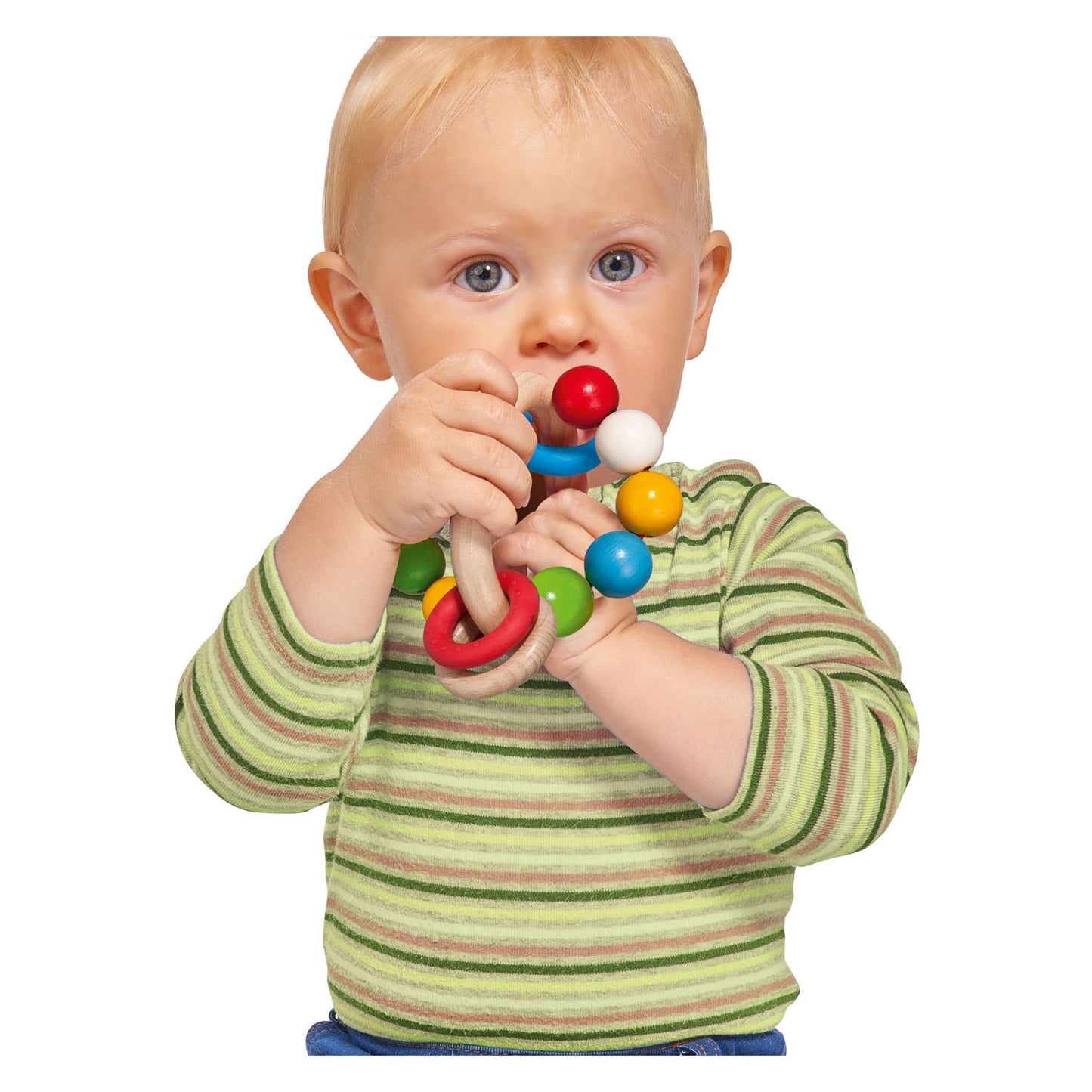 Eichhorn baby houten grijpring 3d