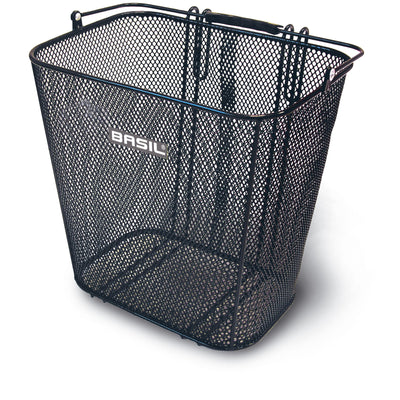 Basil Cardiff - fietsmand - achterop - zwart