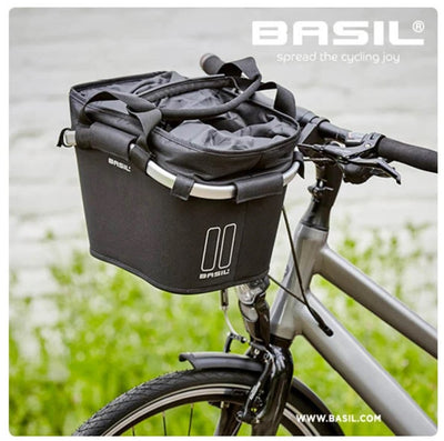 Basil Classic Carry All KF – fietsmand – voorop - zwart