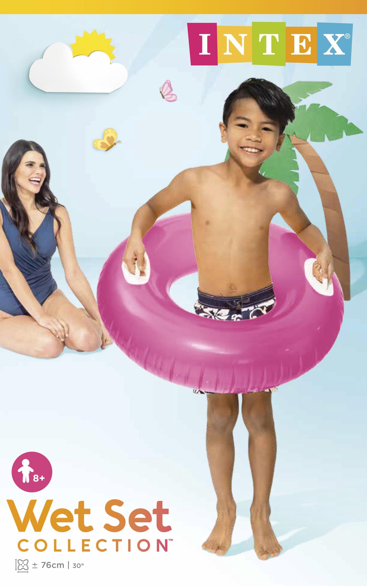 Intex - Hi-Gloss zwemband-Roze