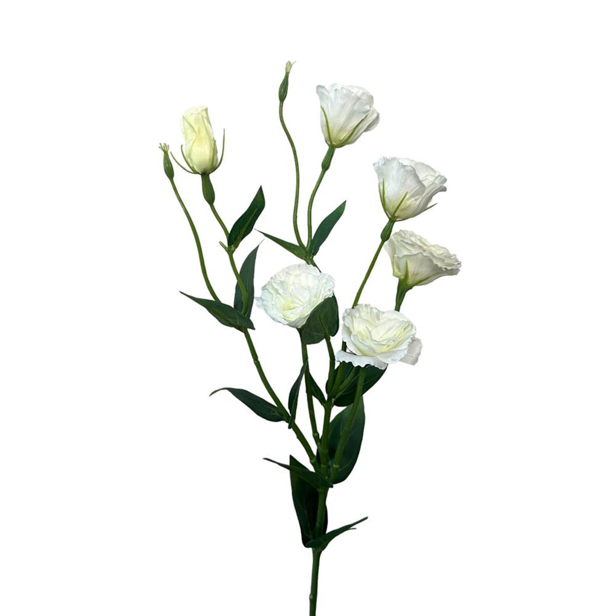 Roberts collection kunstbloem lisianthus spray 80cm wit
