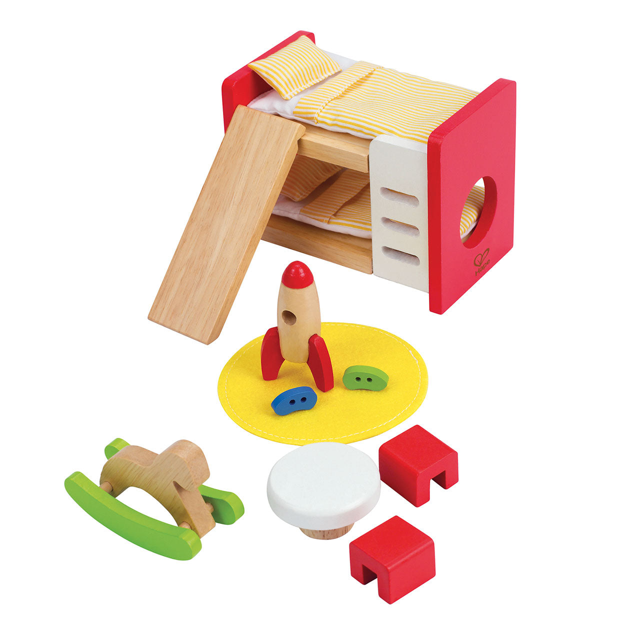 Hape poppenhuis kinderkamer