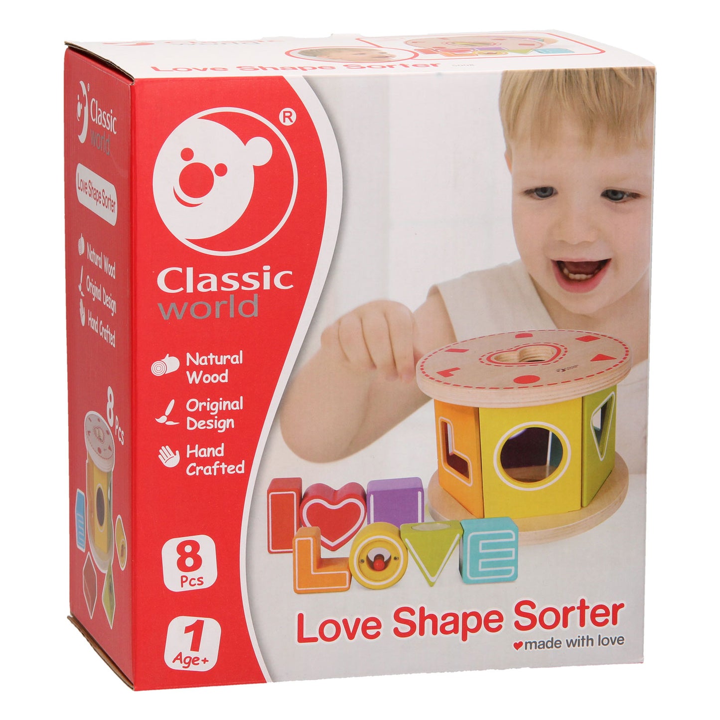 Classic world houten vormenstoof, 8dlg.