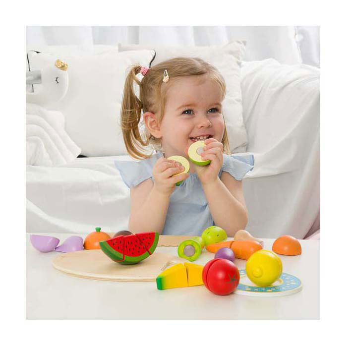 Classic world wooden toys wooden cutting fruit