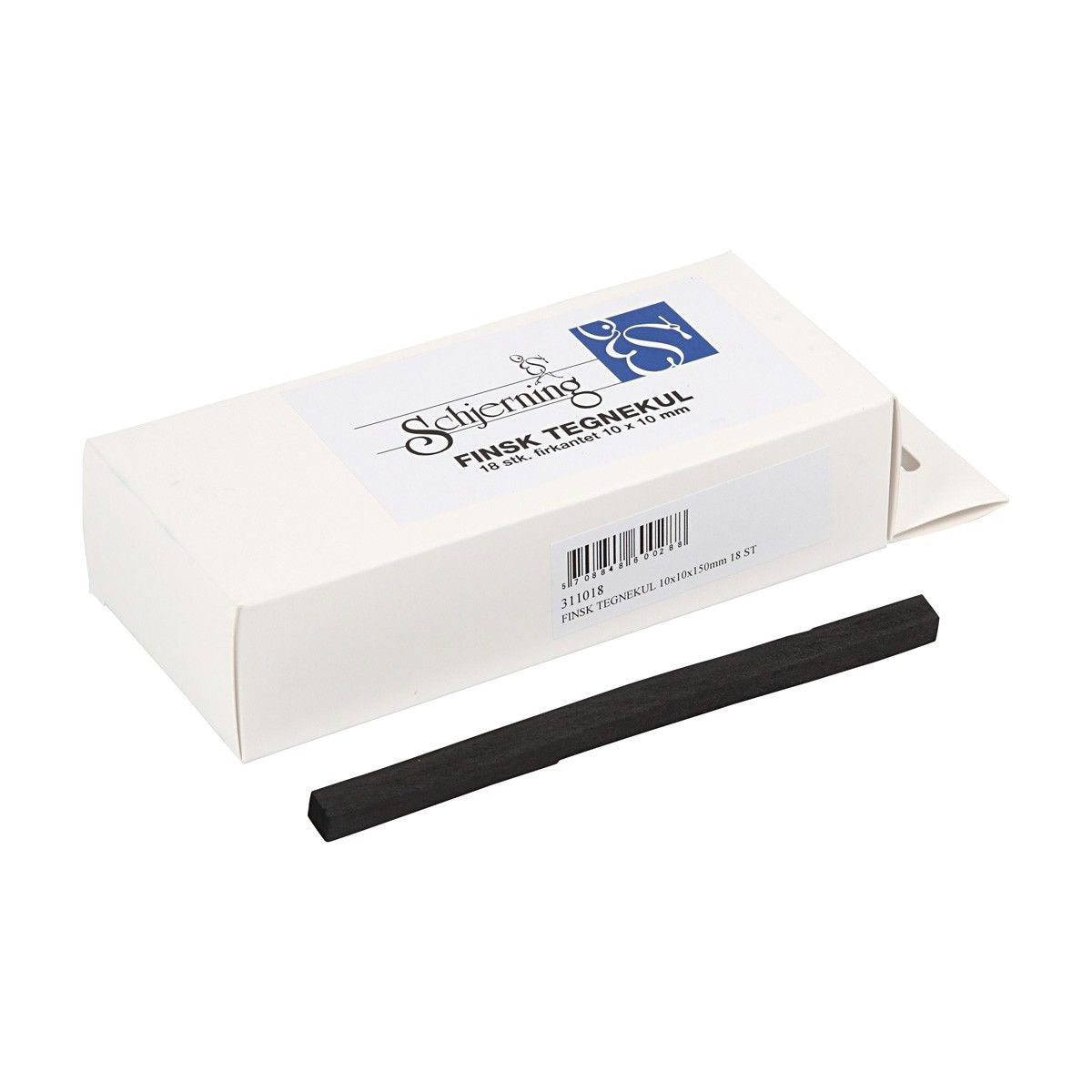 Creativ company dikke vierkante houtskool sticks, 18st.