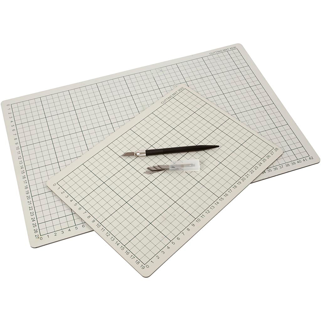 Creativ company snijmat rubber met rasterlijnen, 22x30cm