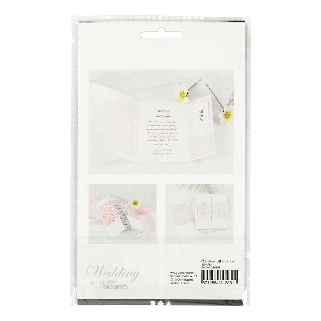 Creativ company patroonkarton, vel 10,5x15 cm, 200 gr, wit, 10 stuk 1 doos