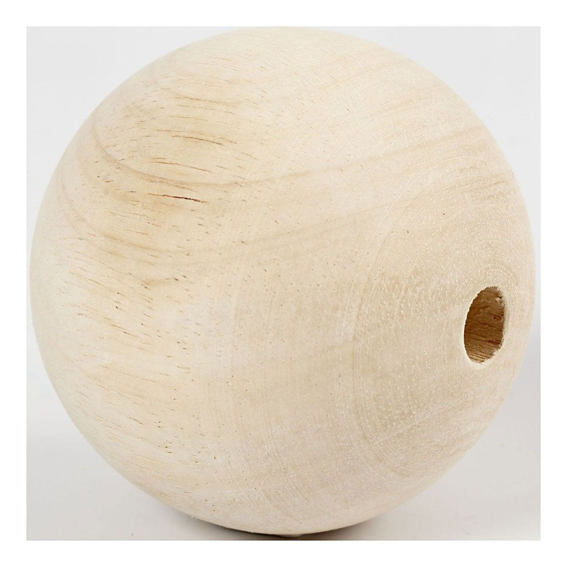 Creativ company houten kraal 80 mm gatgrootte 12mm