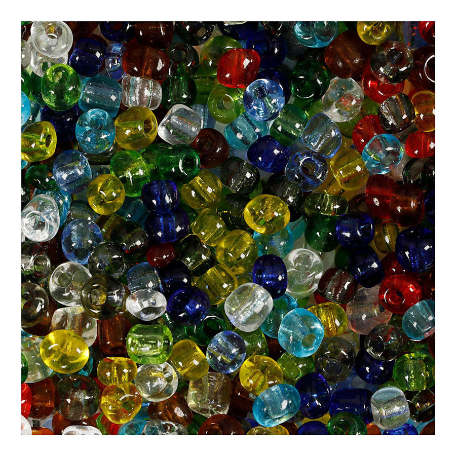 Creativ company https: www.cchobby.nl rocailles-d-4-mm-afm-6-0-gatgrootte-0-9-1-2-mm-transparant-glans-130-gr-1-doos