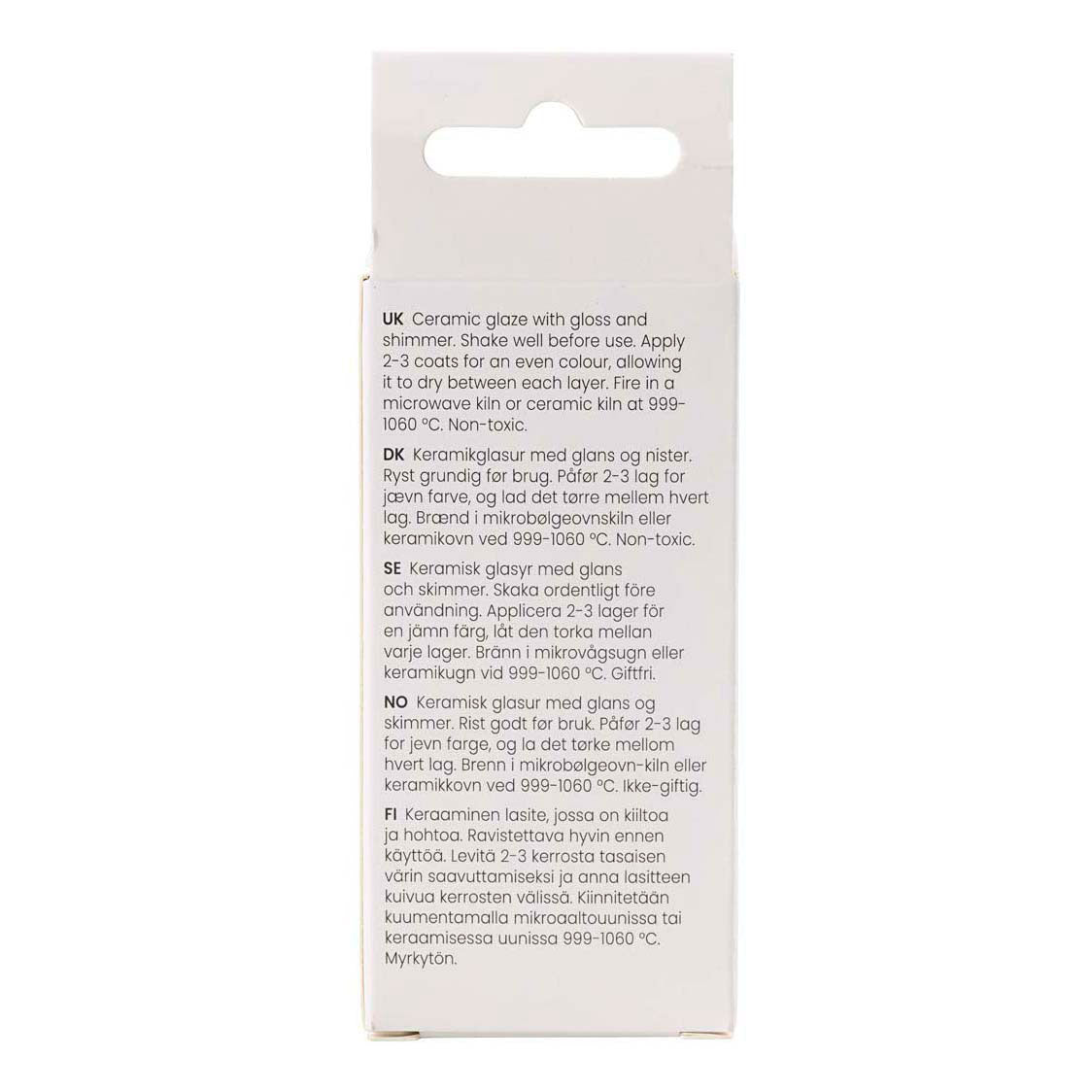 Creativ company gespikkeld keramiek glazuur 999-1060 c dekkend pinky - 60ml