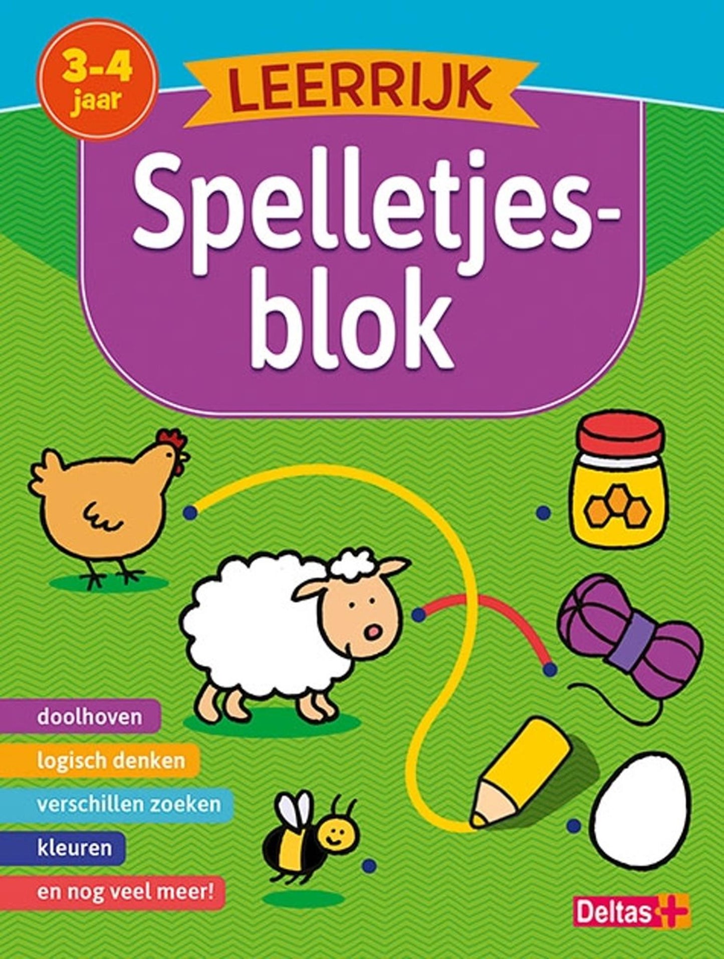 Deltas leerrijk spelletjesblok (3-4 j.)