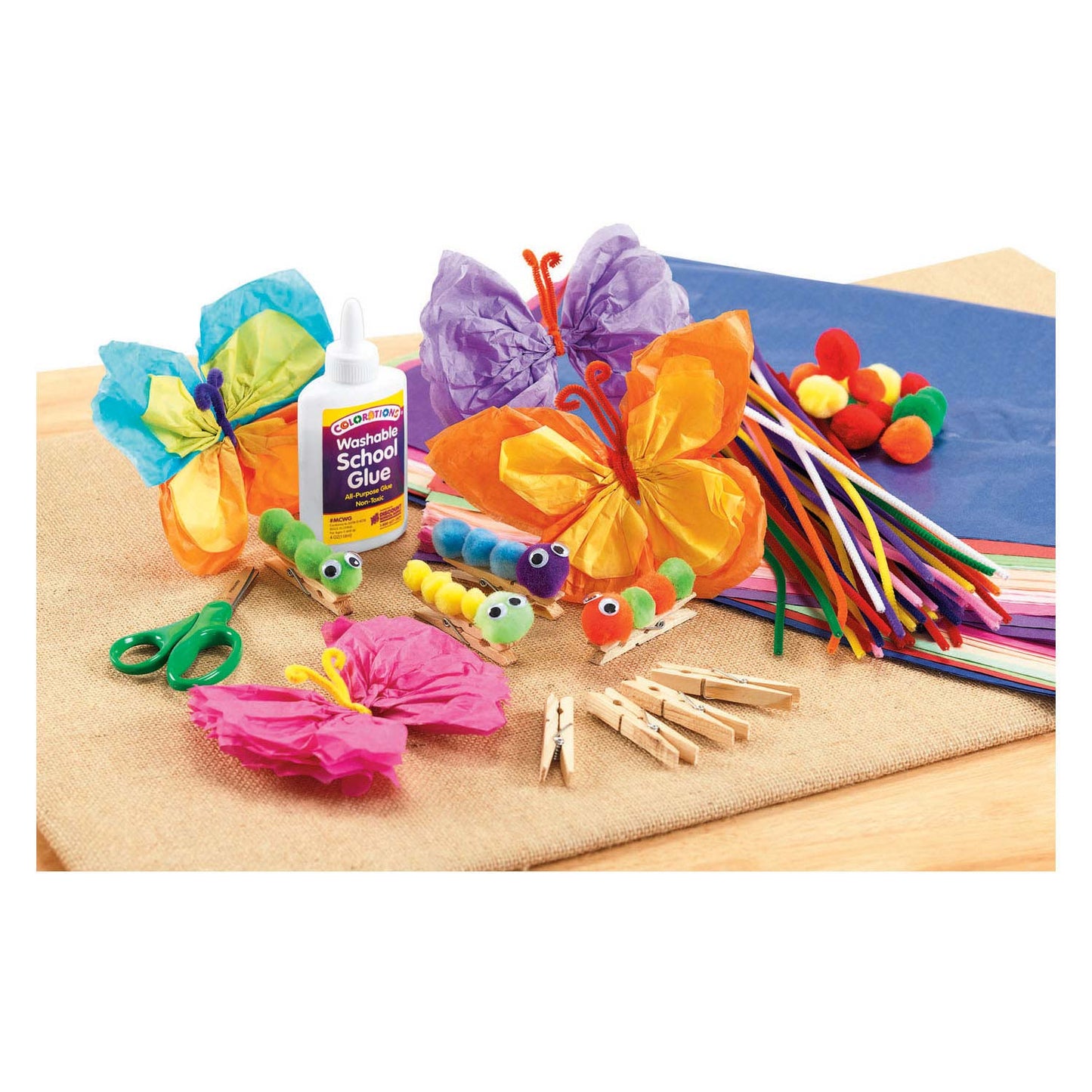 Colorations - pom poms divers, 300st.