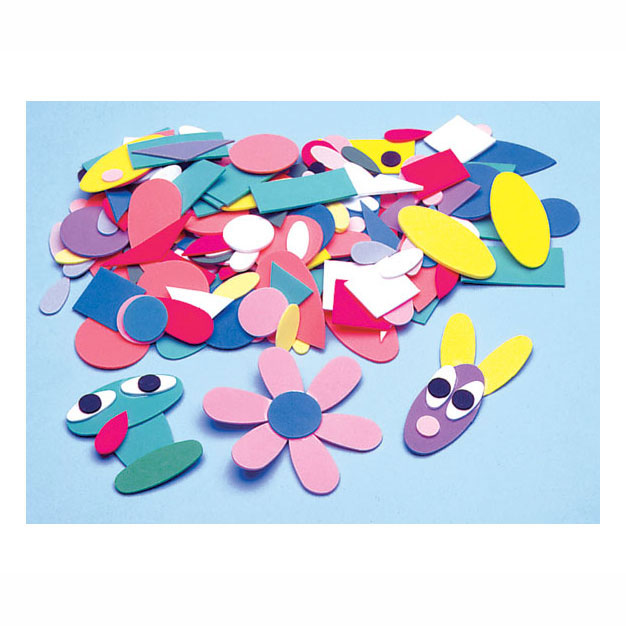 Colorations - zelfklevende foam figuren stickers, 1000st.