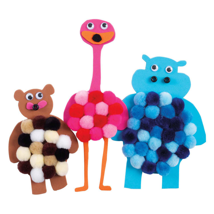 Colorations - zwarte zelfklevende wiebeloogjes, 1000st.