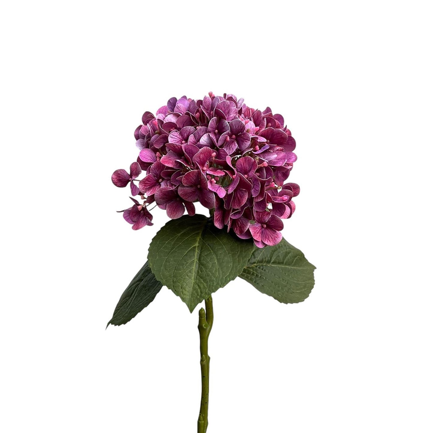Roberts collection kunstbloem hydrangea real touch 75cm paars
