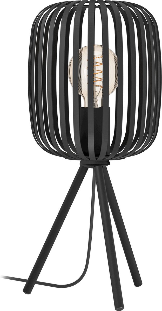 Eglo romazzina tafellamp - e27 - ø 20 cm - zwart
