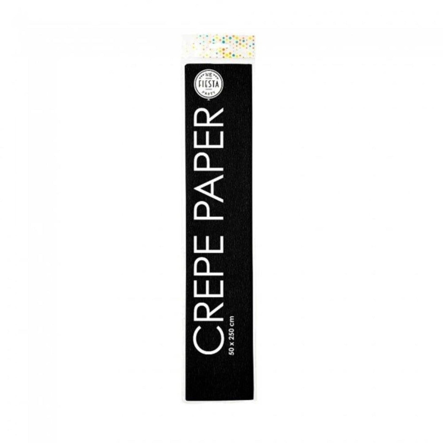 Globos crepepapier 50x250 cm c19 zwart pak a 12 rol