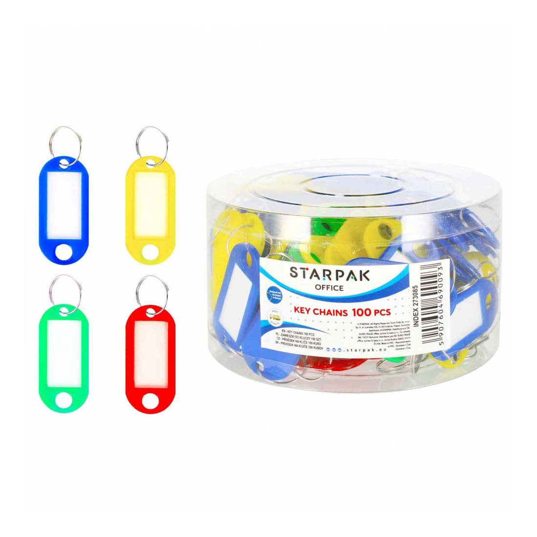 Sleutelhanger met adres, 100st.