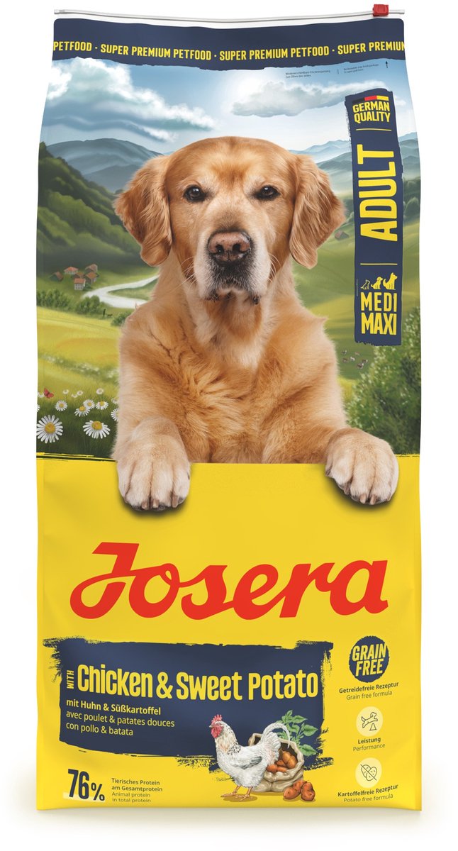 Josera chicken sweet potato - hondenvoer - medium maxi adult - 12,5 kg