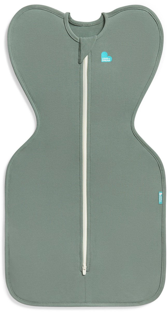 Love to dream ™ babyslaapzak swaddle up™ - inbakeren - baby 0-3 maanden - 3.5-6 kg - all season - deep olive