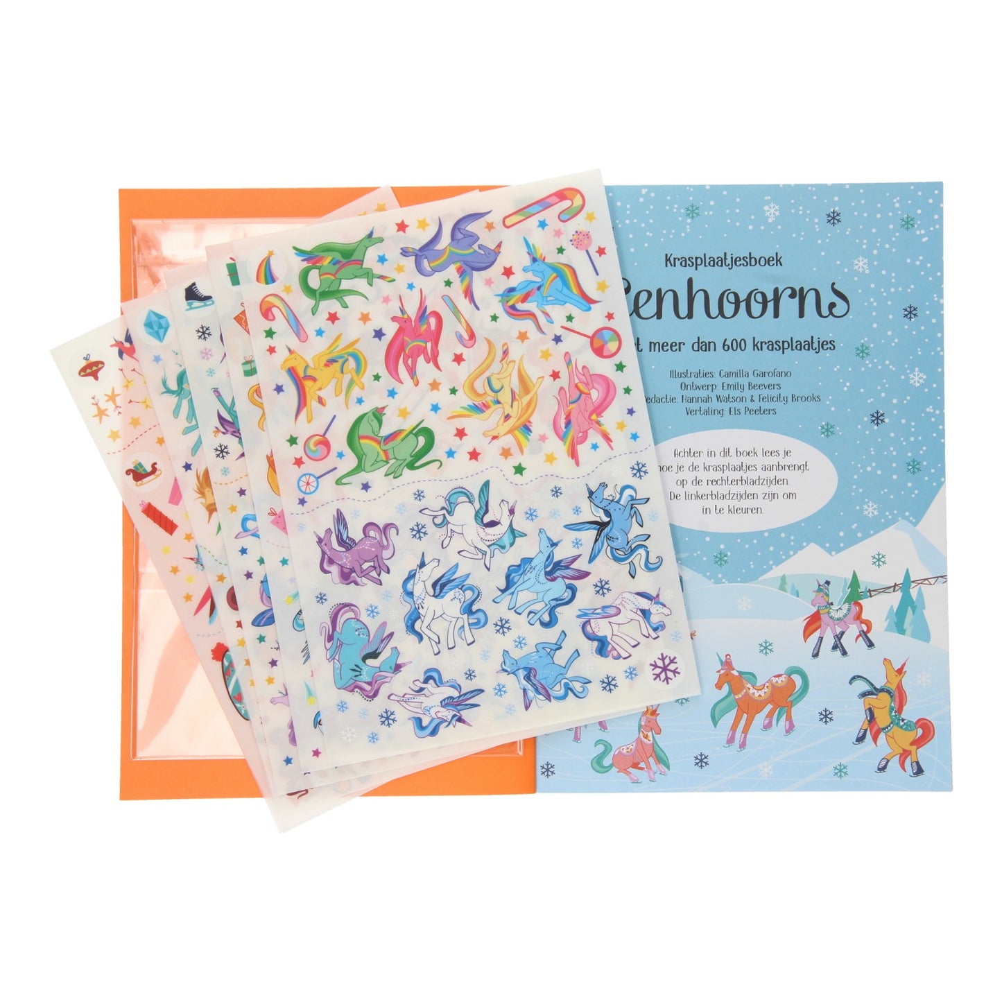 Wpg uitgevers krasplaatjesboek eenhoorns. 5+