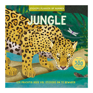 Boek stickeren op nummer jungle | 2 stuks