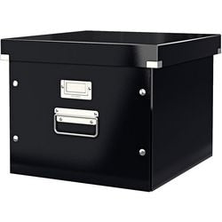 Leitz click store opbergdoos voor hangmappen - archiefdoos tot a3 formaten - 35.7 x 28.5 x 36.7cm (bxhxd) - ideaal voor kantoor en thuiswerken - zwart