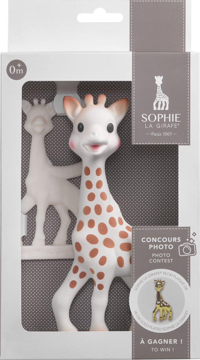 Sophie de giraf award set - bijtspeelgoed - bijtring - baby speelgoed - 100% natuurlijk rubber - bpa- pvc-vrij - 2 stuks