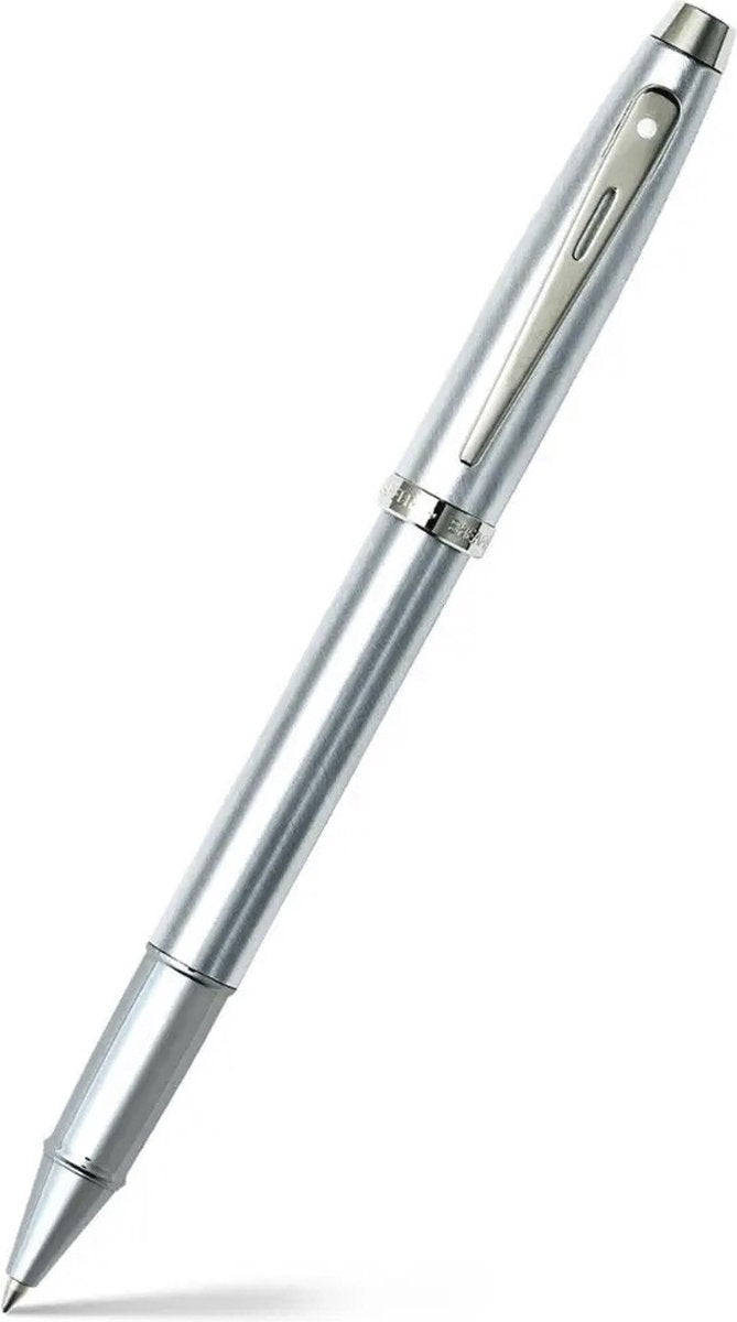 Sheaffer rollerball - 100 e9306 - brushed chrome nickel plated