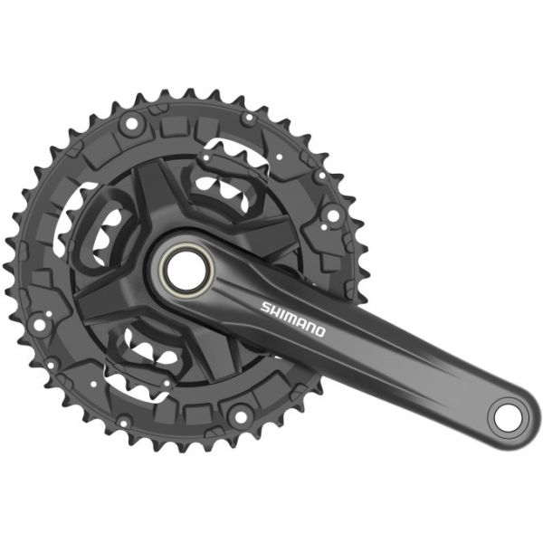 Shimano tourney fc-ty501 crankstel 175 mm - 48 38 28t - 3x6 7 8-speed - vierkante as - zwart