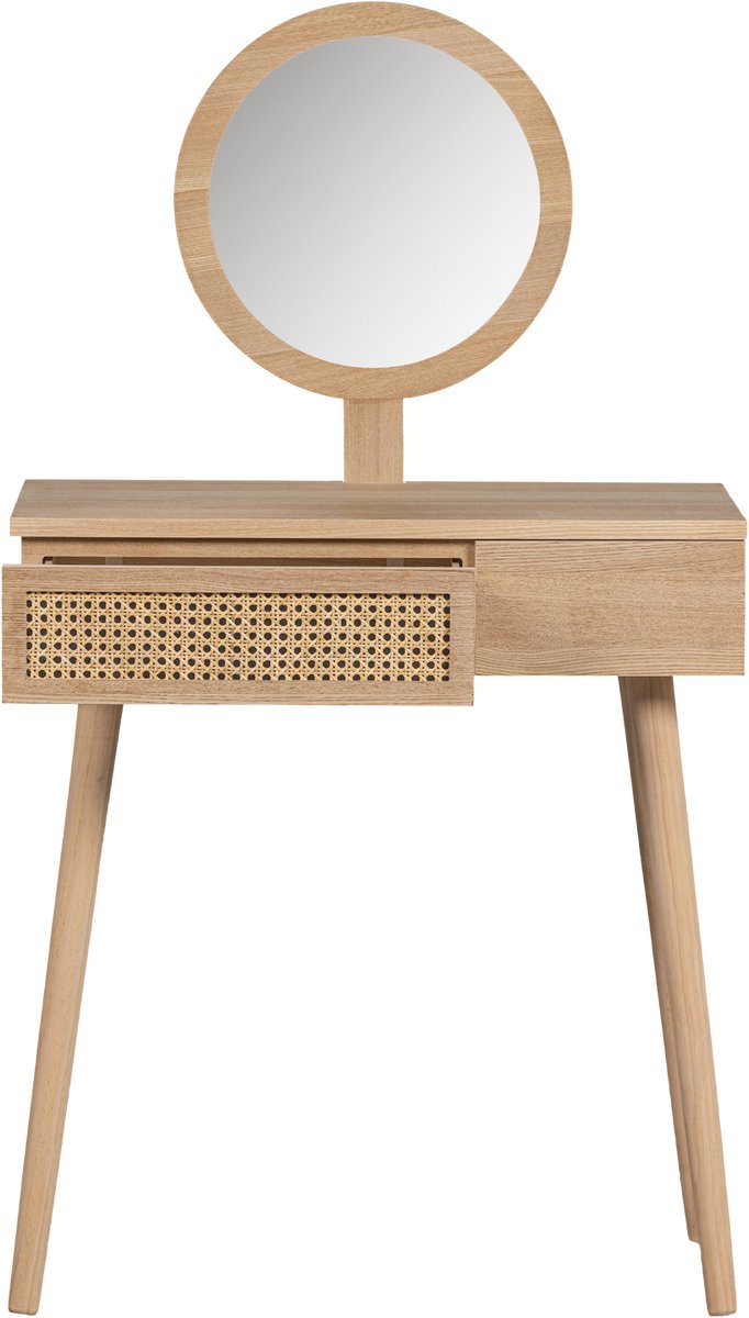 Woood soof hal kaptafel - mdf grenen - naturel - 125x70x40