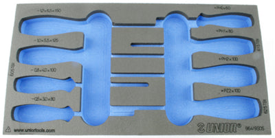 Unior foam inlay gereedschapwagen