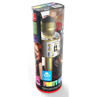 Idance bluetooth party microfoon goud | 2 stuks