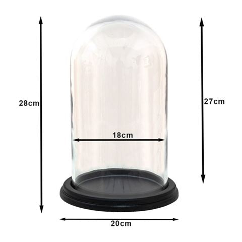 Clayre eef stolp 6gl3474 transparent 20x28 cm
