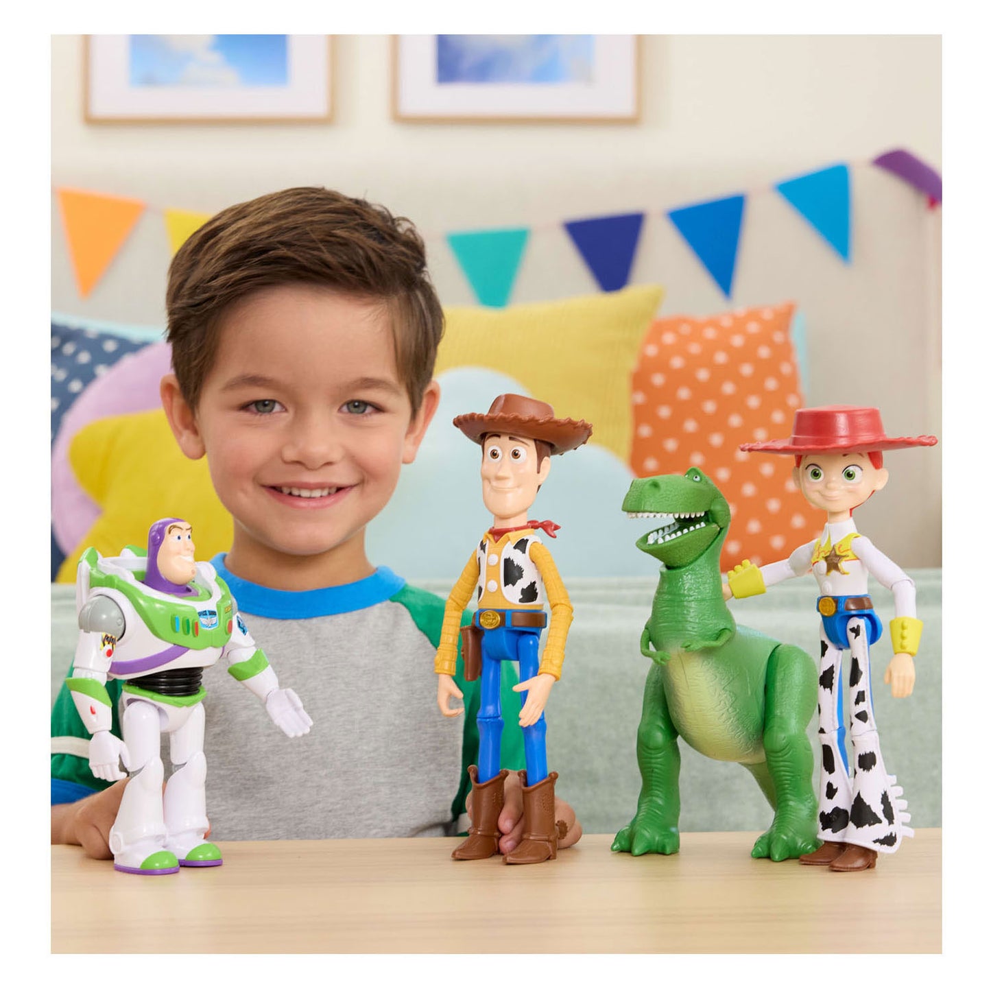 Mattel toy story 5 - figuur vliegende buzz 17cm