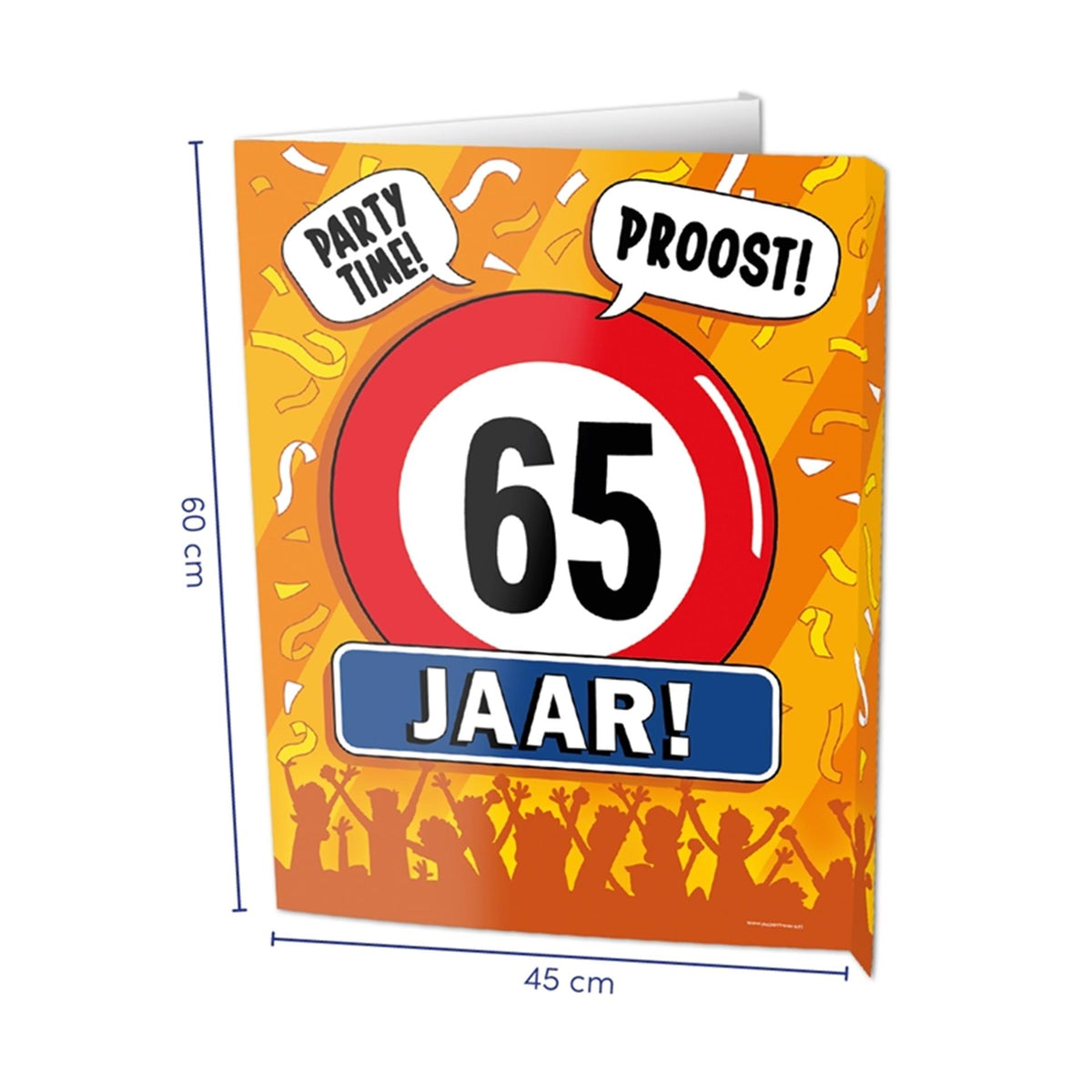 Paperdreams window signs - 65 jaar