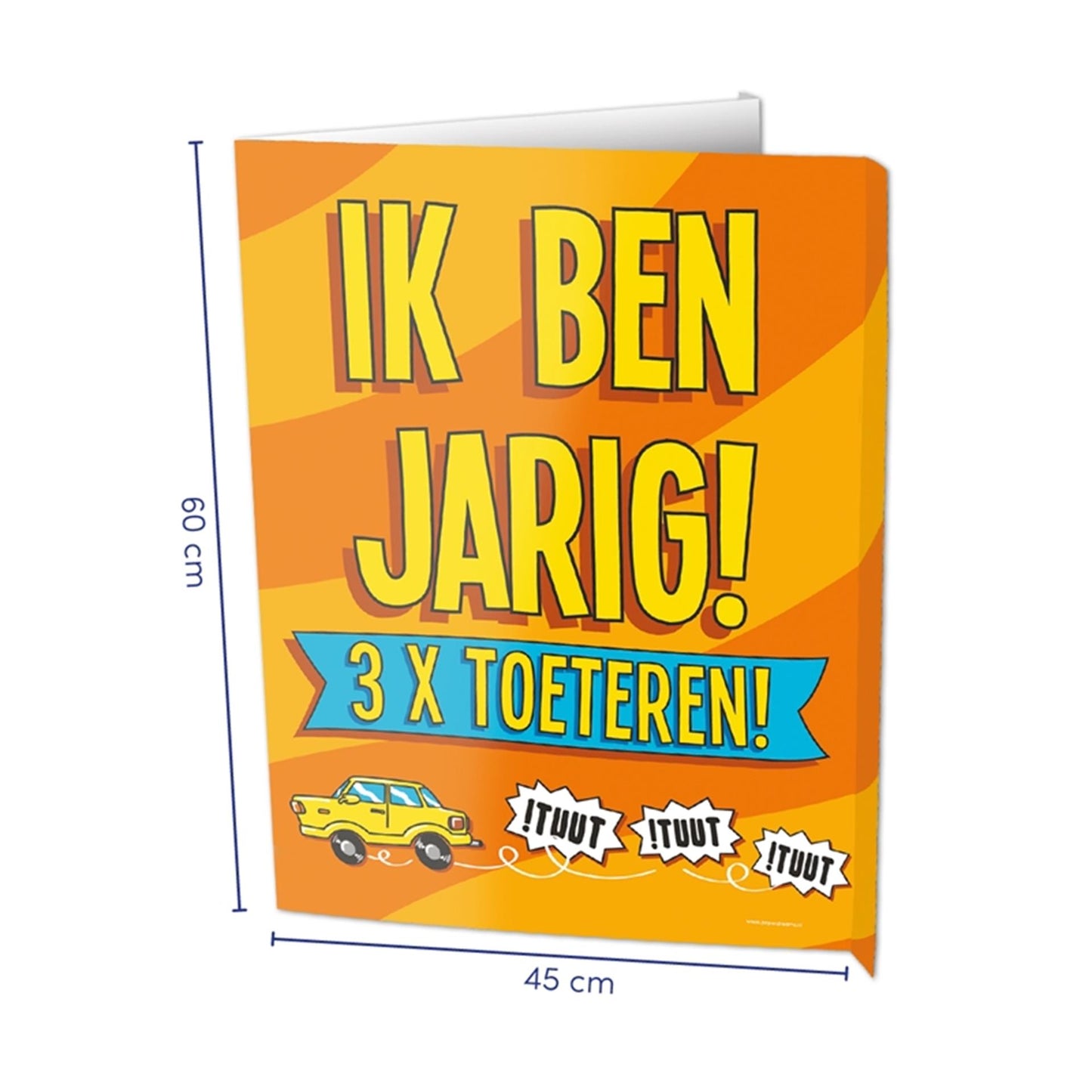 Paperdreams window signs - van harte gefeliciteerd 60x45cm