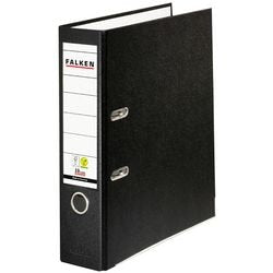 Ordner falken pp-color a4 80 mm zwart 2-rings 1 stuk