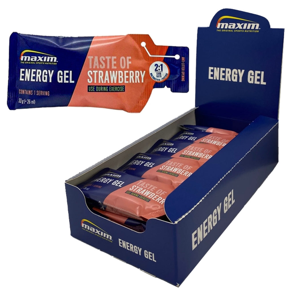 Maxim energy gel strawberry 33gr ds a 25