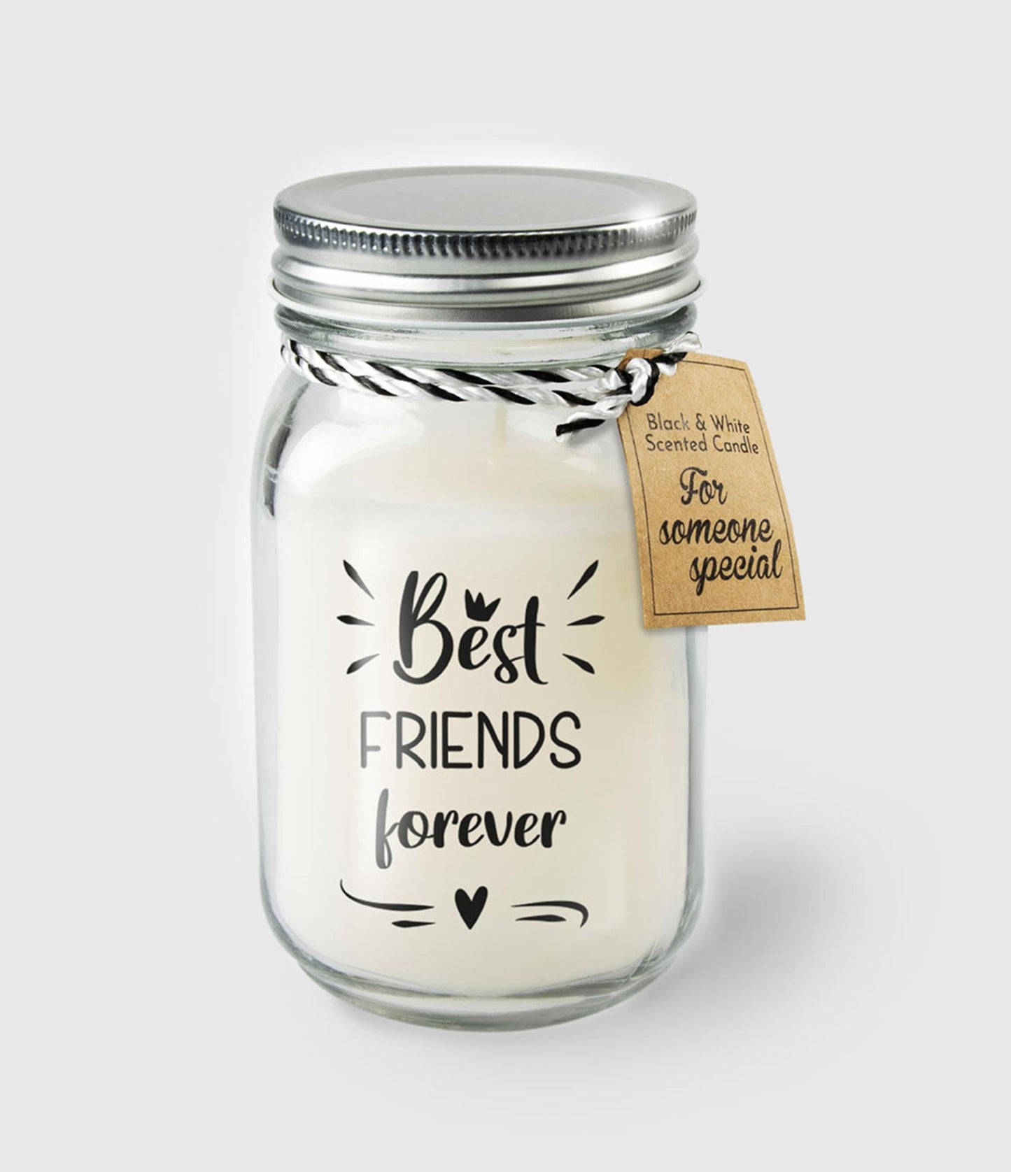 Paperdreams black white scented candles - best friends