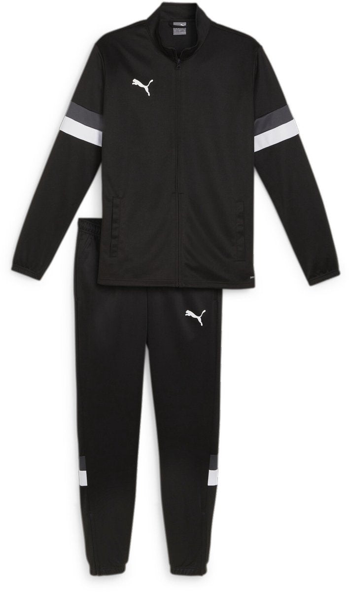 Puma teamrise tracksuit heren trainingspak - black- black