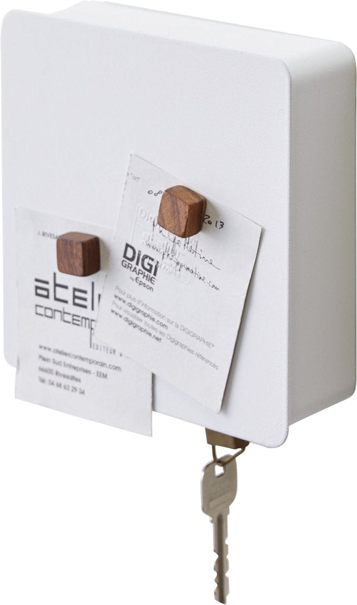 Yamazaki magnetisch sleutelkastje - tower - wit