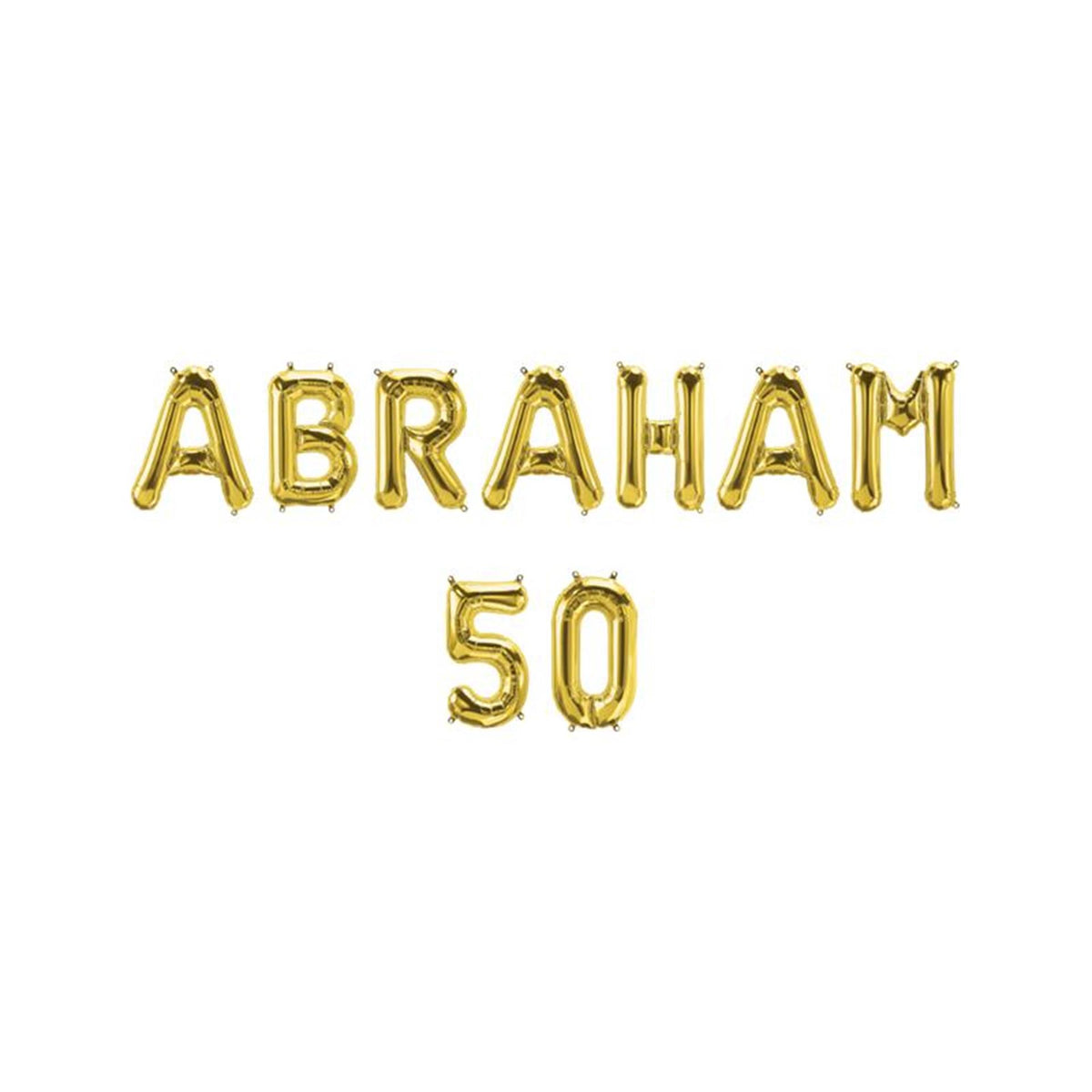 Paperdreams folie ballon letterslinger - abraham 50