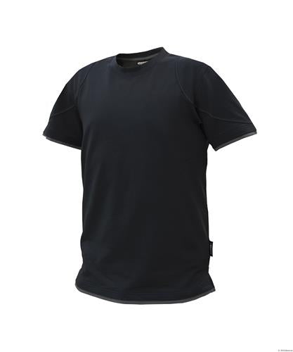 Dassy t-shirt kinetic zwart grijs l